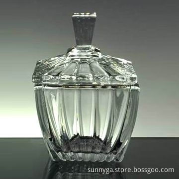 Square Jar with Pumpkin Grain, Sized 95/65/77mm